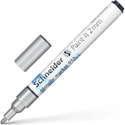 Schneider metallic marker - Paint-It 011 - lijnbreedte 2mm - zilver metallic - S-ML01101007