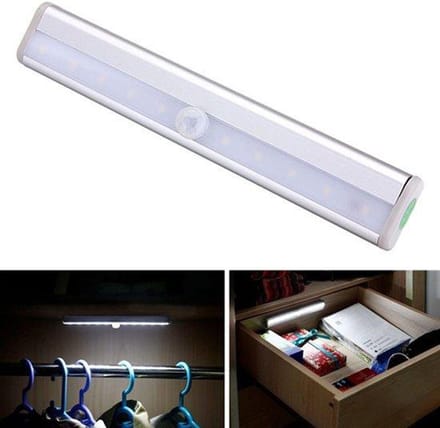 LED Kastverlichting Sensorlamp - Draadloos - Met Automatische sensor - 16cm - Bewegingssensor - Cabinet Lights - Motion Sensor - Werkt op Batterijen - Indoor Motion