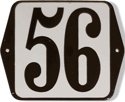 Huisnummer standaard nummer 56