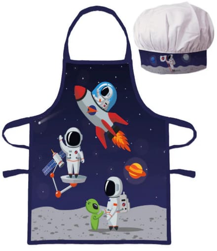 Astronaut Alien kinderschort 2-delig set