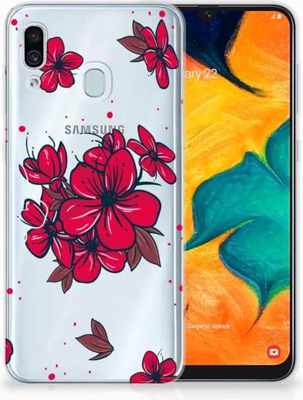 Samsung Galaxy A30 TPU Case Blossom Red