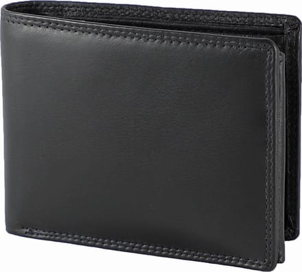 Houtkamp Leren Heren Portemonnee - Billfold - Nappa Leer - Zwart