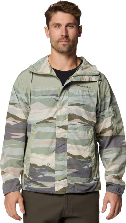 Columbia Challenger II Novelty Windbreaker Jacket, Mannen, Groen, Jasje, maat: L