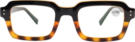 Montour Leesbril - DEAN - plus 1.50 - Vierkant Model - Zwart - Matt Print - Dames - Heren - Unisex