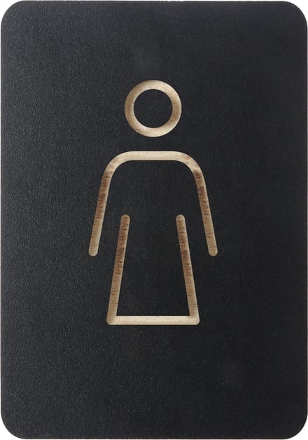 Europel Pictogrambord Vrouw Zwart