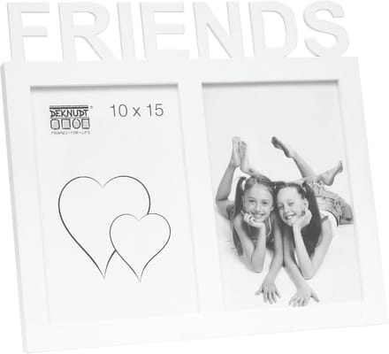 Deknudt Frames multifotolijst 68NK1 P2C - wit - FRIENDS - 2x 10x15 cm
