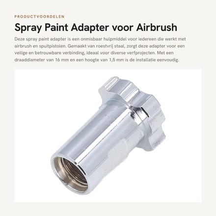 Dailygoods - Spray Paint Adapter voor Airbrush en Spuitpistolen