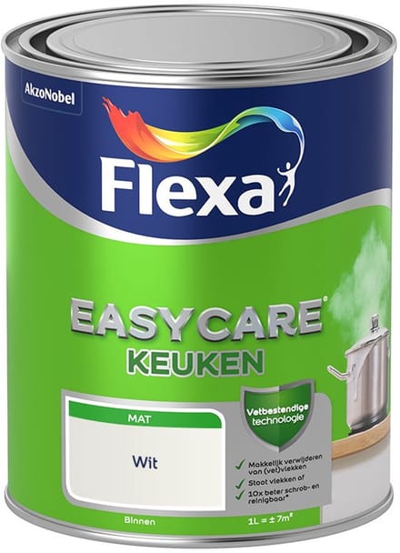 Flexa - Easycare Keuken - Wit - Mengverf - 1 L