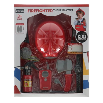 KiddyGo brandweer verkleedset speelgoed met accessoires voor kinderen.