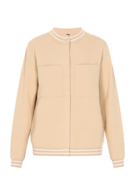 Dreimaster Vest Dames Beige witte strepen