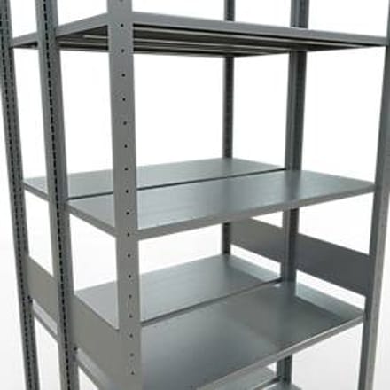 SCHULTE Lagertechnik - Boutloze dubbele bodemplank type 150 - 3000x1000x2x400 mm galv.2x7 schappen