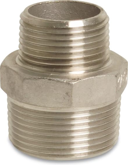 Profec Nr. 245 Verloopnippel RVS 316 1/4" x 1/8" buitendraad
