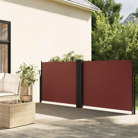 vidaXL - Windscherm - uittrekbaar - 100x600 - cm - bruin