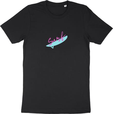 Heren T Shirt - Dames T Shirt - Surf - Zwart - M
