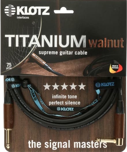 Klotz TIW0600PR Titanium Walnut 6 m - Instrumentenkabel