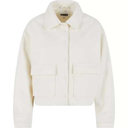 Urban Classics - Soft Touch Jacket Jacket - S - Gebroken wit