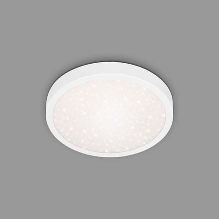 BRILONER Runa - Sterrenhemel Plafonniére - plafondlamp met metaal - 4000 K - 18W - wit - Ø28cm