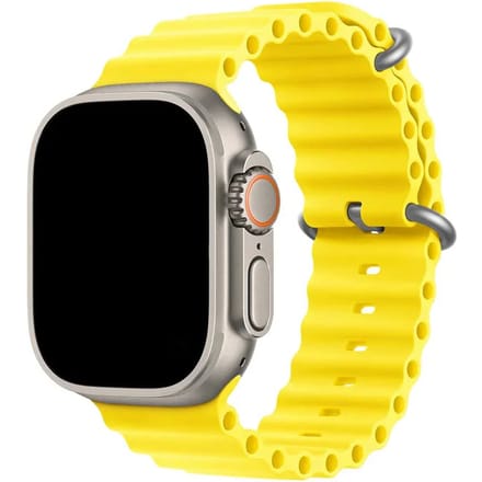 2+1 | Apple Watch Bandje Ocean - Siliconen - Geel