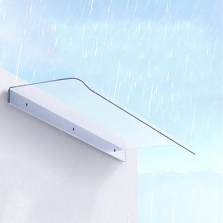 Regendak Deur - Luifel Buitendeur - Bescherming tegen Weer - Polycarbonaat Materiaal - 50x250cm - Transparant