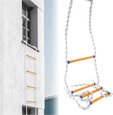 Brandvrije Reddingsladder voor Noodgevallen - 2 Meter Stevig Trapsysteem