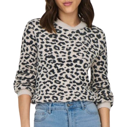 JDY - JDYLORRAINE ANIMAL L/S PULLOVER KNT Dames Trui