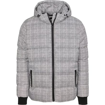 Urban Classics Gewatteerd jack -S- Check Wit/Zwart