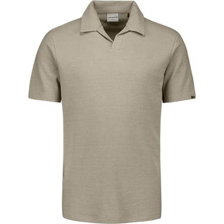No Excess Polo V Solid Jacquard Taupe Größe: XL | Poloshirts Outlet | Herren | Schwarz