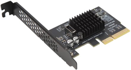 Dailygoody - PCIe 4X Naar USB 3.2 Gen 2 Uitbreidingskaart - Hoogwaardige snelheid - Type C-interface - Desktop-pc - Geschikt voor Windows en Linux - S.