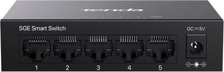 Netwerk Switch - LAN Divider - Netwerk Stabiliteit - 5 Gigabit Poorten - 10 x 6.4 x 2.5 cm - Metaal
