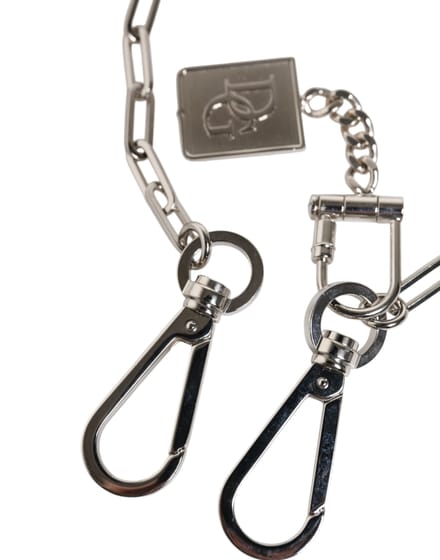 Zilverkleurige Metalen Ketting DG Charm Sleutelhanger