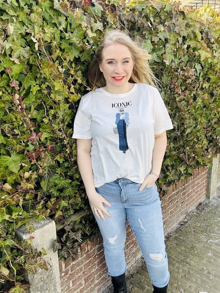 ONLY CARMAKOMA - CARKITA LIFE SS JEANS TEE JRS - Dames - T-shirts
