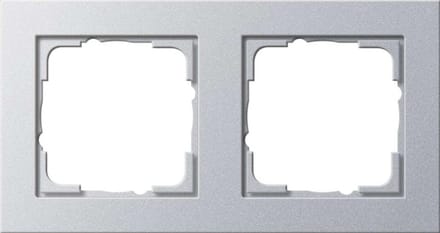 Afdekraam Dubbel - Wandplaat - Inbouw Installatie - Verticaal Horizontaal - Aluminium