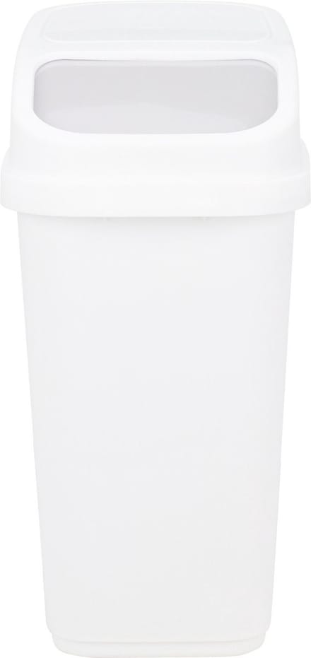 Excellent Houseware GFT aanrecht afvalbakje - wit - 10L - afsluitbaar - 18 x 27 x 31 cm - klepje - afval scheiden