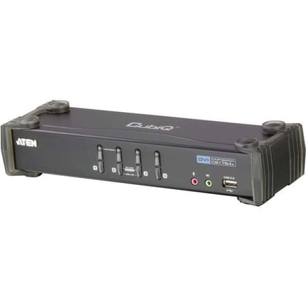 Aten CS1764A DVI Single Link + USB + Audio KVM Switch 4 naar 1