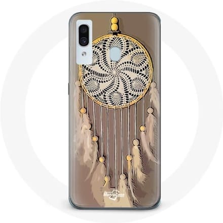 Coque pour Samsung Galaxy A30 Attrape Rêve marron Capteur de Rêves