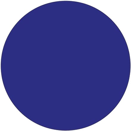 Rond blauw bord | gecoat dibond materiaal | 15 cm