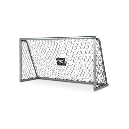 EXIT Scala Aluminium Voetbaldoel 220x120cm - Lichte Voetbal Goal voor Kinderen - Net als op de Club - Mat Zilver