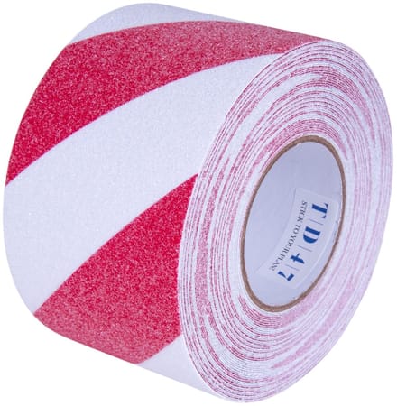TD47 Antislip Tape 100mm x 18,3m Rood/Wit