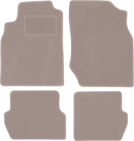 Beige veloursmatten voor: Nissan Almera N16 hatchback (2000-2006)