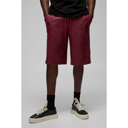 Antieke Suedette Jorts met elastische tailleband | Red | Size Large