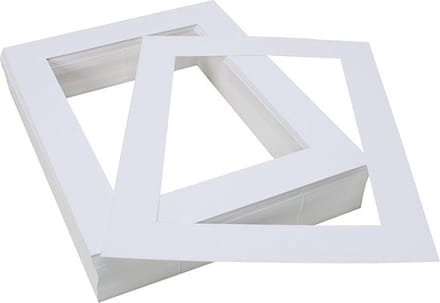 Creativ Company passepartouts A4 wit - fotolijst karton 100 stuks.