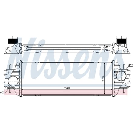 Intercooler NISSENS 96762