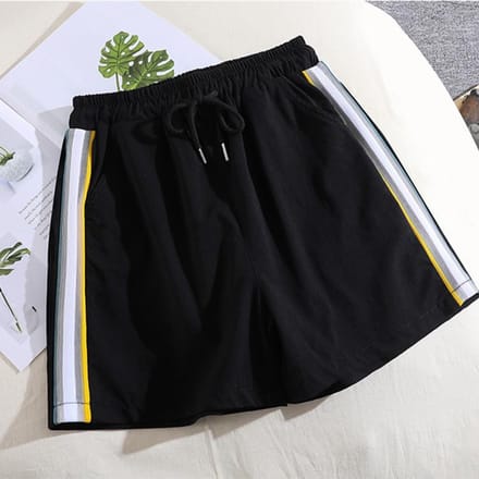 Zomer Sneldrogend Drie- en vierpunts Korte Broek Stretchbroek Grote Maat Casual Trainingsbroek M black