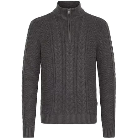Gebreide pullover met ritssluiting, model 'BASIM'