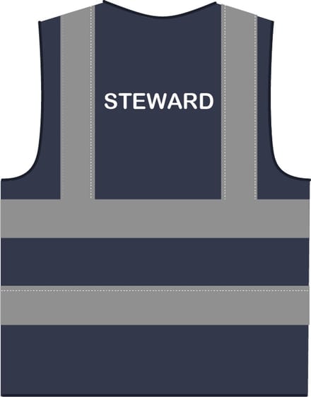 Steward hesje RWS marineblauw