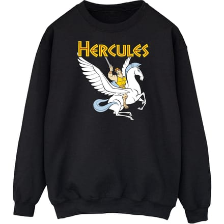Disney Heren Hercules met Pegasus Sweatshirt (Zwart)
