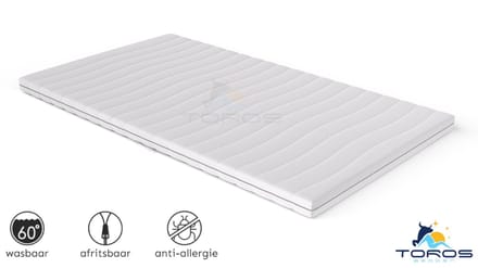 Boxspring 90X200 topper Luxe bamboe Inclusief luxe h2 hr 9 CM koudschuim top dekmatras 90x200