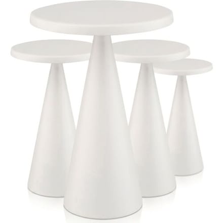 GGM Gastro (4 Stück) Tischleuchte - CONE - Ø 130mm - Whisper White