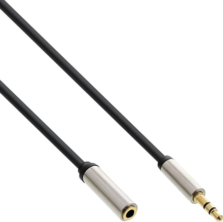Premium 3,5mm Jack stereo audio slim verlengkabel - 3 meter
