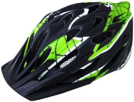 Limar Helm 757 matzwart/groen - Hoofdomtrek M 50-57 cm